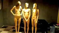 Babes love getting naked and sensual in the shower