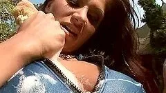 Naughty Lea Lexxis gets pounded after washing a car