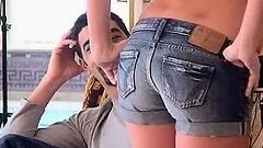 Horny girl Valentina Rossi gets naked for that man