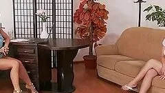 Sexy cutie Brooke shows her body to Silvia Saint during a casting