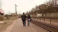 Kinky brunette teen loves riding a huge cock