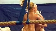 Naked sirens Teena and Linda Ray are hot fighters