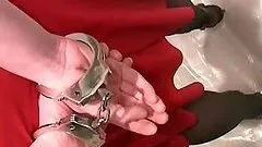 Tied up blonde sex slave gets punished to piss