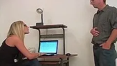 Blondie Page Adams loves getting cummed on her feet