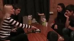 Cottage sex party with nasty college chicks in Russia