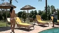 Rough Threesome Outdoors With The Slutty Naomy