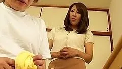 Busty Asian chick Rika Fujishita kinky Japanese porn action