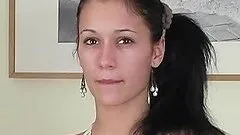 Evey fingers her pussy and fucks it with a realistic toy