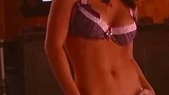 Paula LaRocca the cute babe poses naked by the fireplace