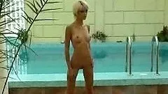 Cum-hungry skinny blondie gets a huge cock