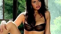 Sasckya Porto demonstrates her enhanced boobs and cute butt