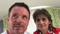 J.J. drills mature slut Sona's hairy pussy and fills it with his thick juice