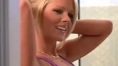 Beautiful Blonde Amanda Duncan Getting Naked in the Kitchen