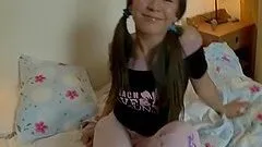 Playing With a Lovely Pigtailed Teen's Hot Holes and Sex Toys