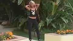 Heather Anne Chevalier poses naked near the column