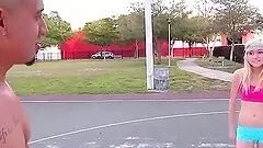 Young petite Chloe Foster sucks fucks big dick