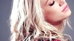 Naughty Jade Bryce shows her naked body near the bike