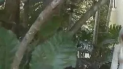 Gorgeous Sarah Ashley loves to undress in the garden