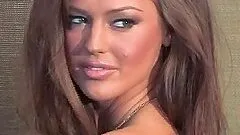 Brown-haired beauty Charlie Riina shows off her terrific body