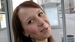 A hot chick goes for sex on a public beach