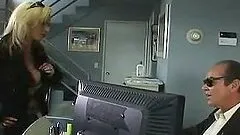 Sexy blonde MILF gets fucked in the car service