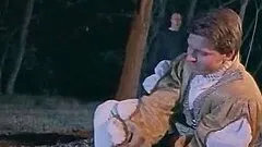 Anal Sex Outdoors in the Night in the Woods with a Medieval Babe