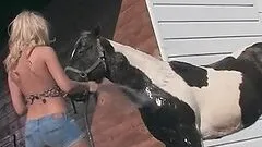 Playmate Candice Cassidy Having Some Naked Fun in the Farm