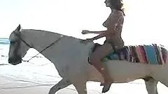 A Horse Ride By The Beach With The Nude Model Merritt Cabal