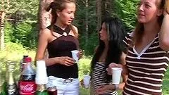 Naughty Teens Get Kinky While Washing Their Car In Sexy Underwear