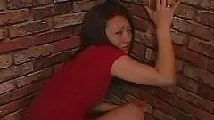 Naughty Japanese hottie sucks a hard dick in a jail