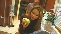 Stunning Beauty Eva Roberts Drilled Deep in the Kitchen