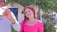 Hot ass babe Eva big cock blowjob and car sex action