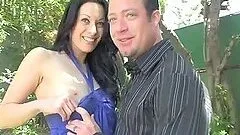 Two horny married couples having wild orgy