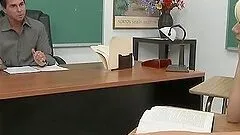 Slutty Tessa Taylor getting fucked rough in the classroom