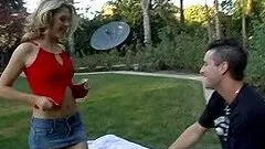 Adorable Jayna Woods gets fucked in the backyard