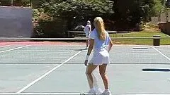 A Hot Threesome With Sexy Blonde Tennis Players
