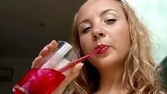 Beautiful blonde loves to finger her tight ass