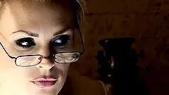 Busty blond gets naked with a hottie that she had been checking out