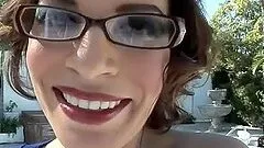 Horny brunette nerdy Dana Dearmond gets fucked hard