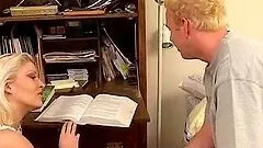 Blonde slut gets hammered by cock and loves it