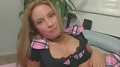 Babe with hot pussy gets a huge cum facial