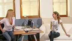 Katy Jay comes for casting to Silvia Saint and shows her nice body