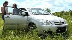 Rough Sex in the Fields With a Ginger Babe