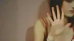 Skinny Emo Babe Masturbating To the Webcam