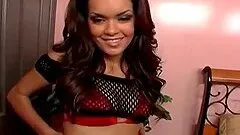 Daisy Marie the sizzling brunette toys her tight pussy
