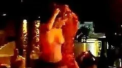 Some real live strip teasing in public homemade!