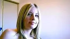 Blonde Talking Dirty & Stripping On Her Webcam