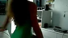 Lovely blonde chick stripping down in her skin