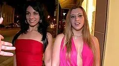 Fucking Two Horny Big Butt Sluts after a Blowjob in Public