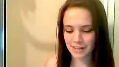Naughty Brunette Teen Shows Her Naked Body In A Webcam Video